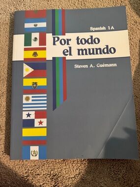Por todo el mundo Spanish 1A Textbook - Blue